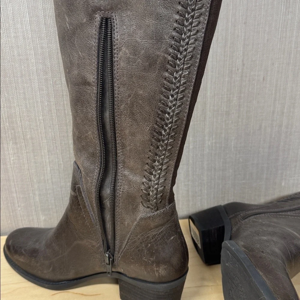 Vince Camuto NEW V.C. Bendra Brown Leather Over the Knee High Boots size 6.5